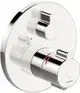 HANSA-Fertigmontageset-fuer-Brausebatterie-HANSACLINICA-8861-Rosette-rund-Chrom-88619085 gallery number 1